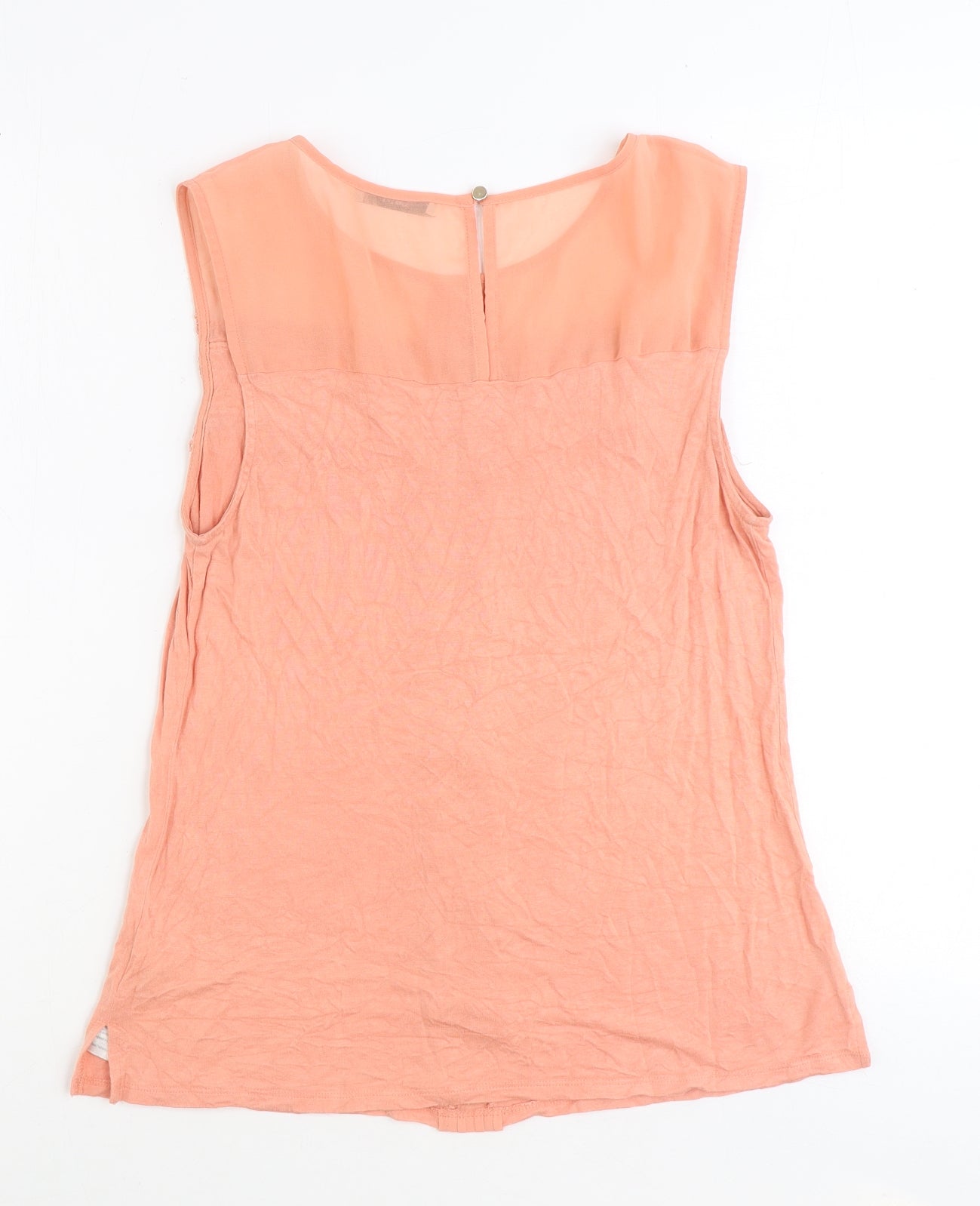 Oasis Womens Pink Viscose Basic Tank Size L Round Neck