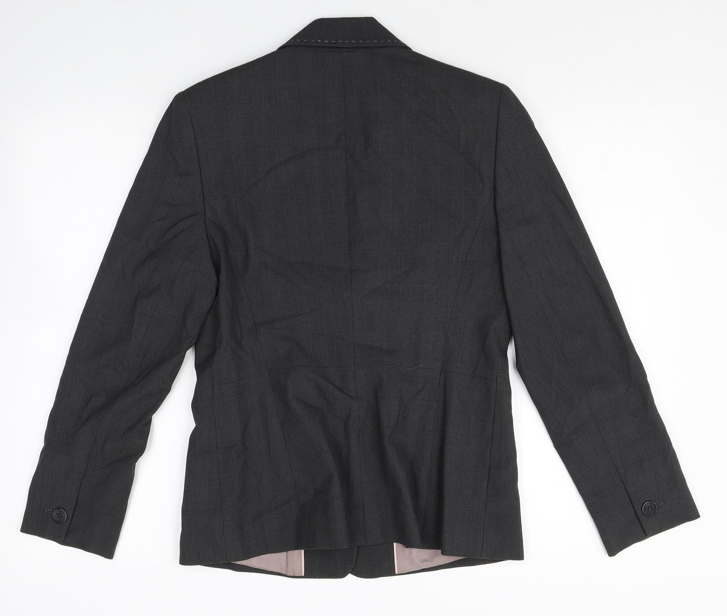 NEXT Womens Grey Polyester Jacket Blazer Size 10
