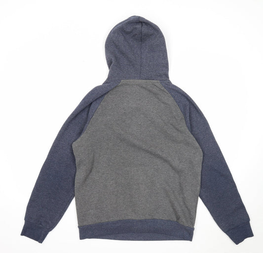 Everton FC Mens Grey Polyester Pullover Hoodie Size S