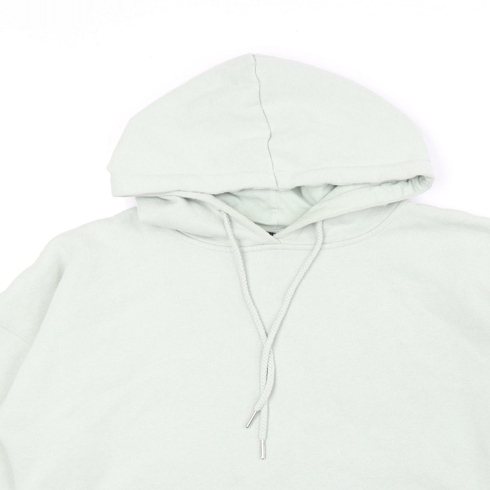 New Look Womens Green Cotton Pullover Hoodie Size S Pullover