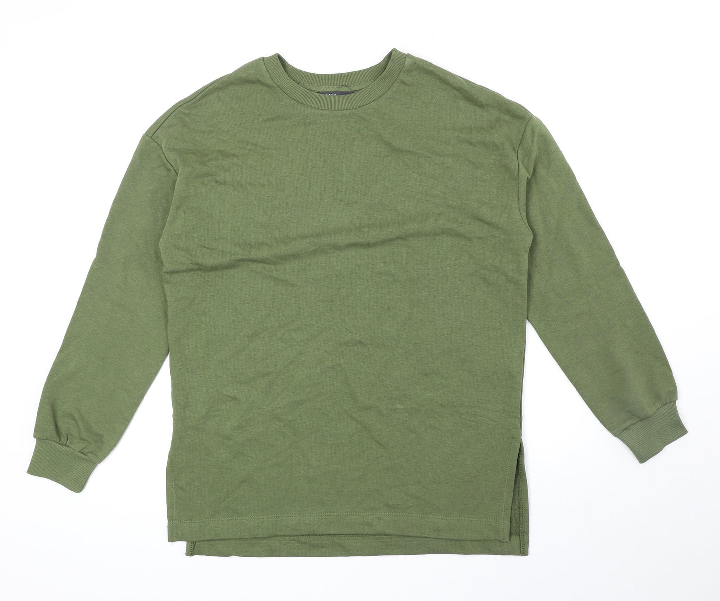 Marks and Spencer Womens Green Cotton Pullover Sweatshirt Size 8 Pullover