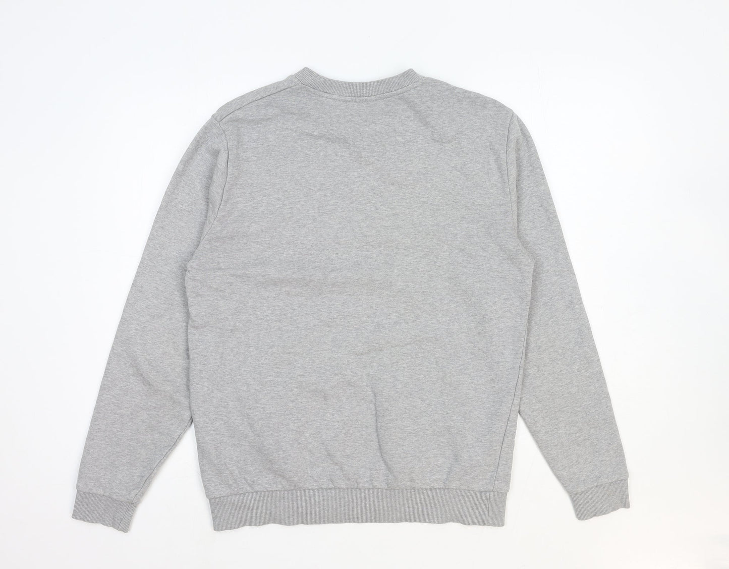 ASOS Womens Grey Round Neck Cotton Pullover Jumper Size S