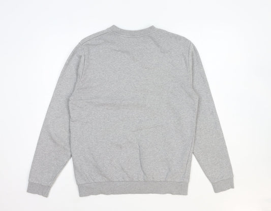 ASOS Womens Grey Round Neck Cotton Pullover Jumper Size S