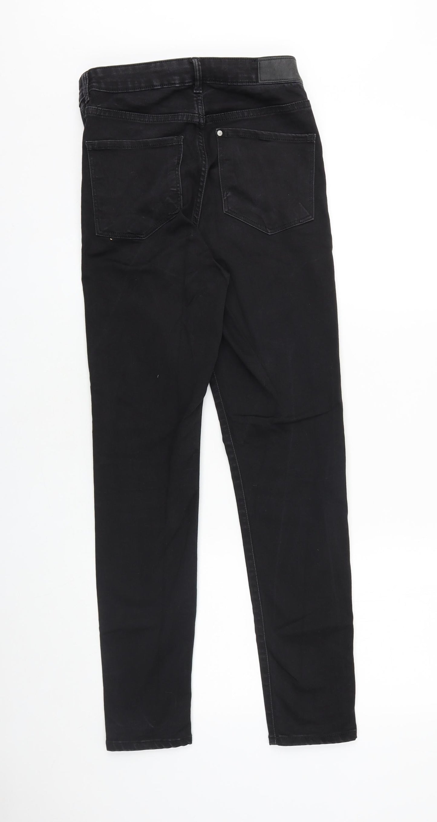 H&M Womens Black Cotton Skinny Jeans Size 27 in L28 in Slim Zip