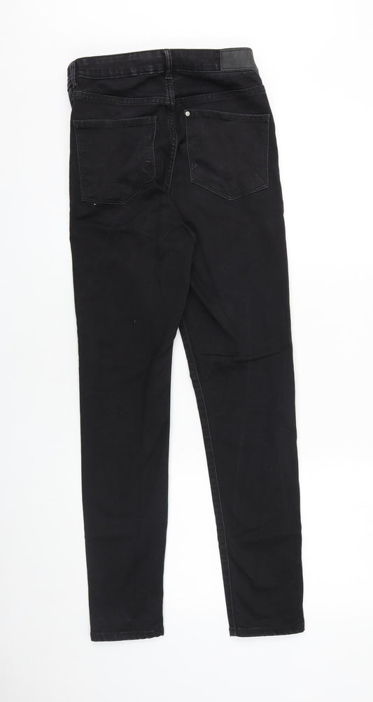 H&M Womens Black Cotton Skinny Jeans Size 27 in L28 in Slim Zip