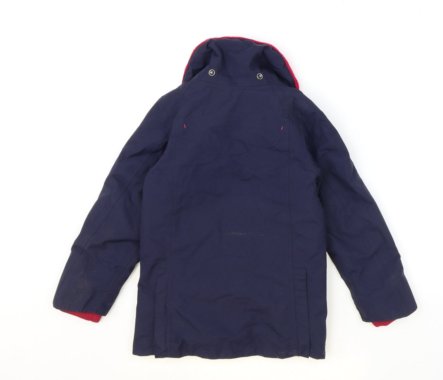 DECATHLON Girls Blue Basic Coat Coat Size 6 Years Zip