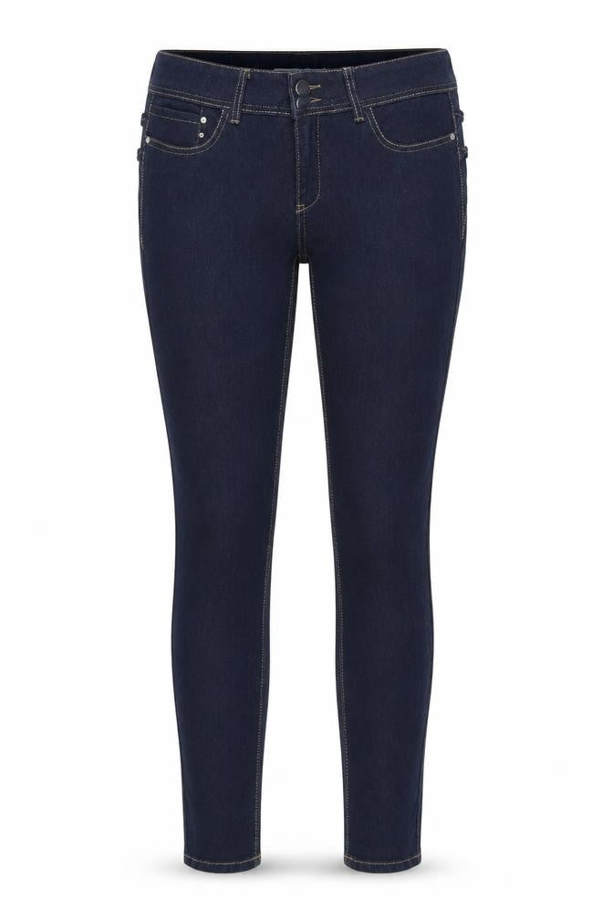 Feeling Girl Womens Blue Cotton Skinny Jeans Size XL L31 in Regular Button