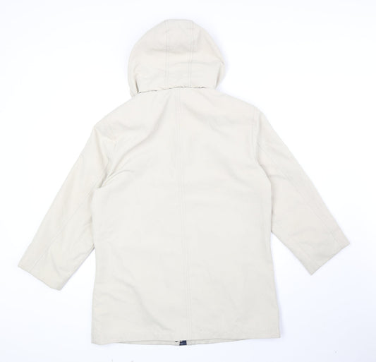 Katherine Hammond Womens Ivory Jacket Size 10 Zip