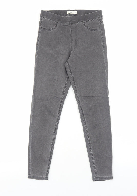 New Look Womens Grey Cotton Skinny Jeans Size 8 Regular