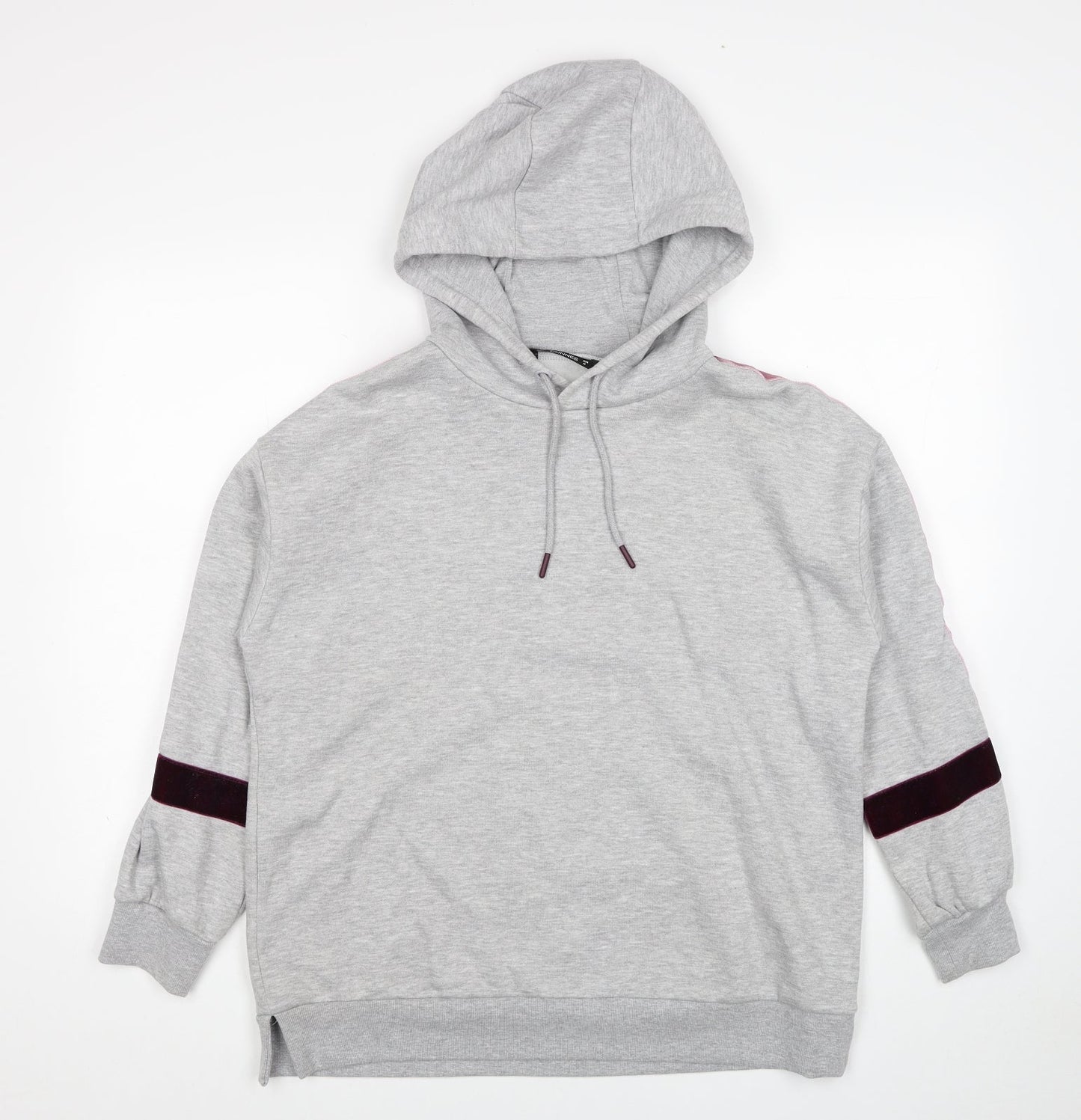 Dunnes Stores Womens Grey Cotton Pullover Hoodie Size M Pullover