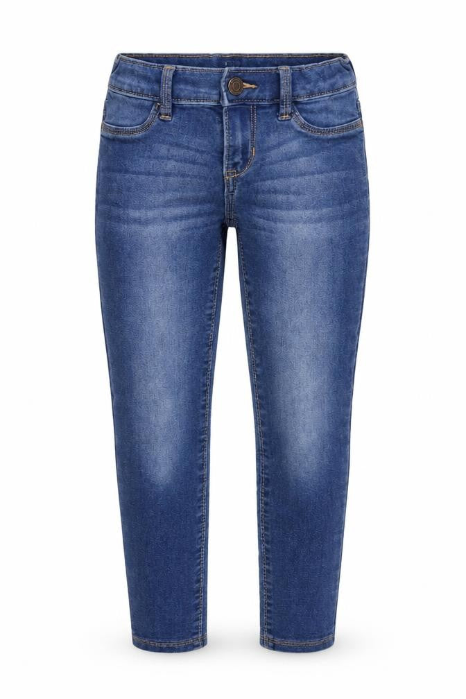 Gap Girls Blue Cotton Skinny Jeans Size 7 Years Regular Zip