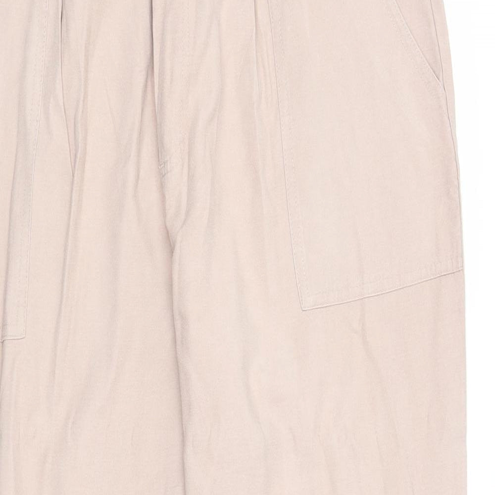 Miss Selfridge Womens Pink Viscose Trousers Size 16 Regular Zip