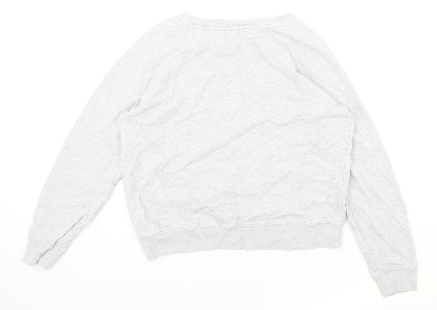 Marks and Spencer Womens Grey Cotton Pullover Sweatshirt Size 12 Pullover - Bloom