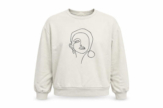 Primark Womens Beige Cotton Pullover Sweatshirt Size M Pullover