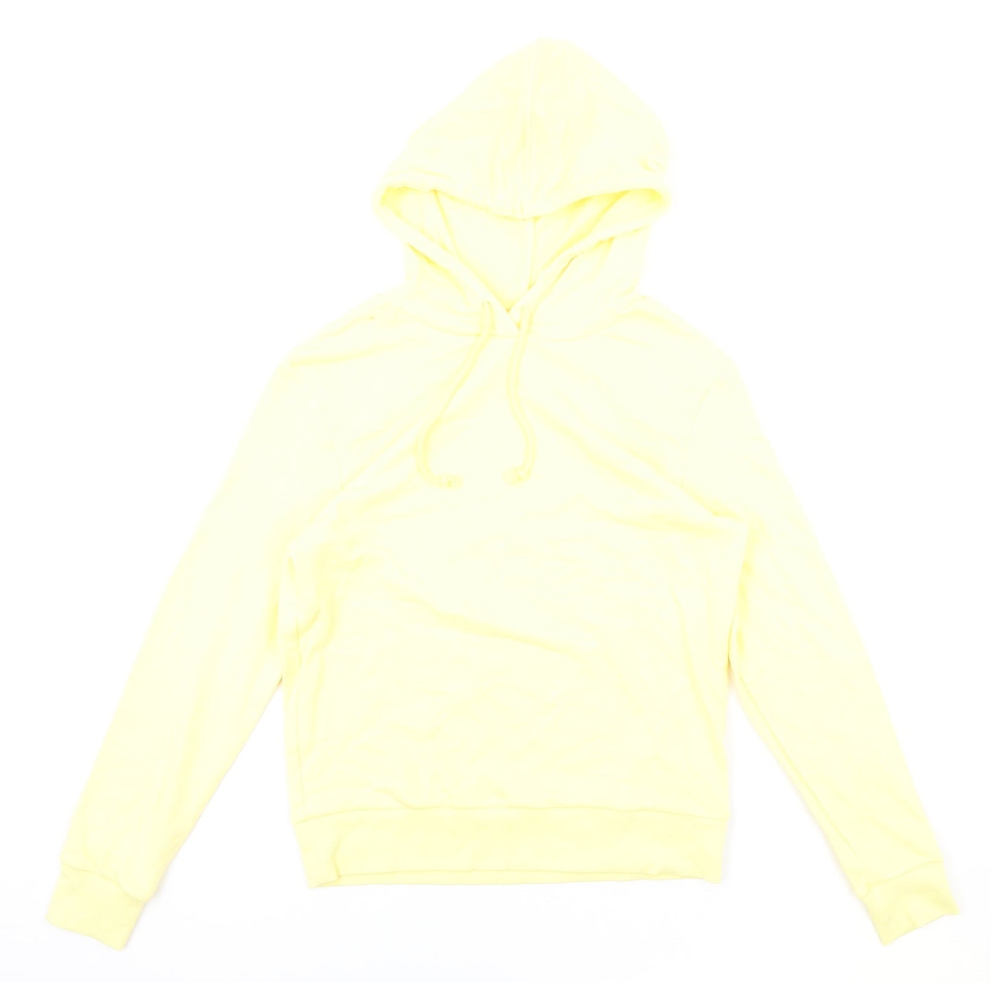 Marks and Spencer Womens Yellow Cotton Pullover Hoodie Size 6 Pullover