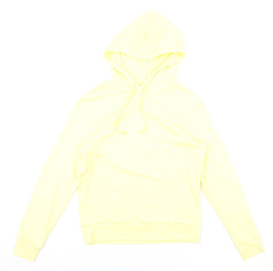 Marks and Spencer Womens Yellow Cotton Pullover Hoodie Size 6 Pullover