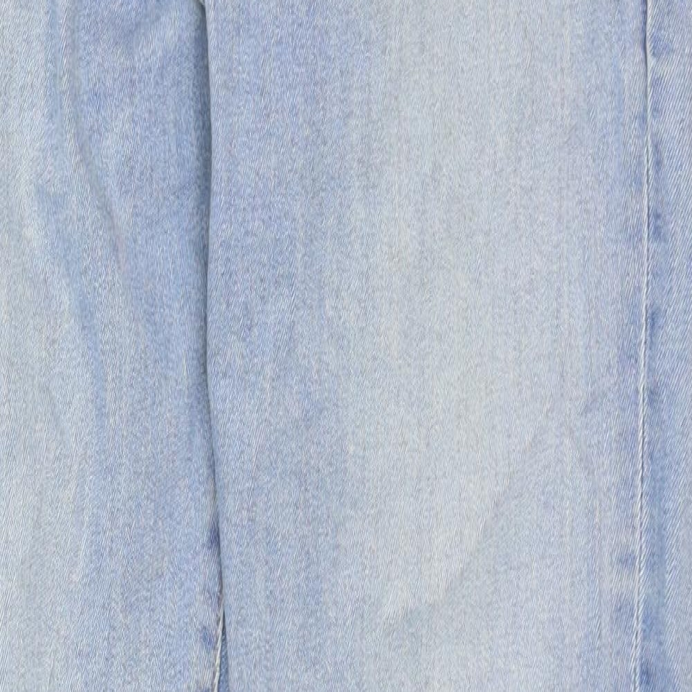 Skinny & Denim Mens Blue Cotton Skinny Jeans Size 32 in Regular Zip