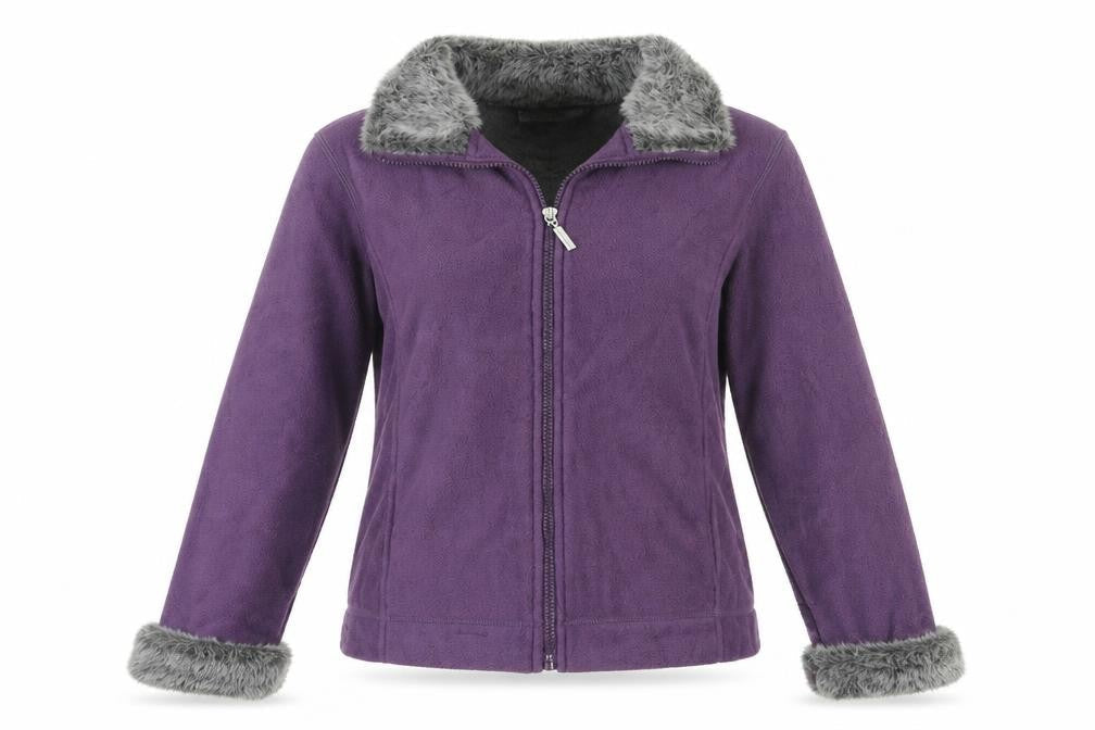 Editions Womens Purple Jacket Size M Zip