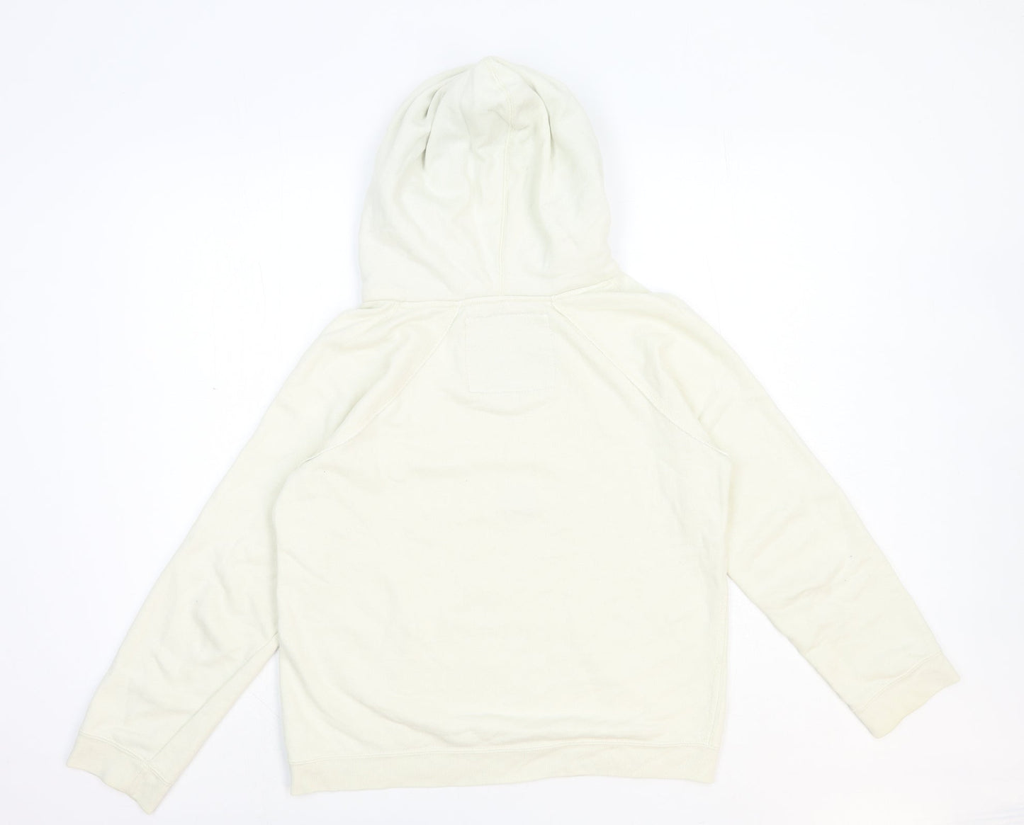 Between the flags Womens White Cotton Pullover Hoodie Size 10 Pullover - SLSA