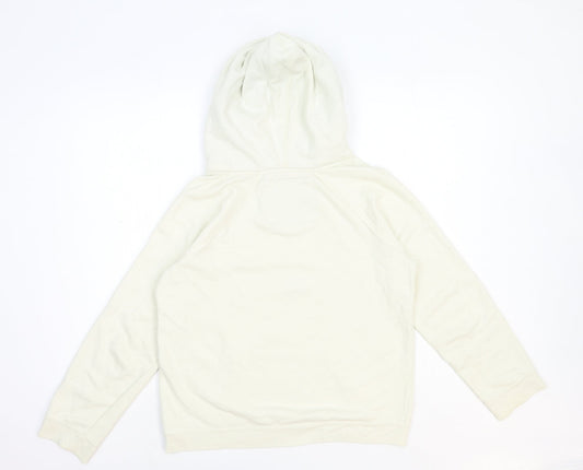 Between the flags Womens White Cotton Pullover Hoodie Size 10 Pullover - SLSA