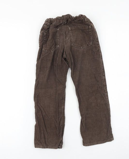Old Navy Girls Brown 100% Cotton Straight Jeans Size 5 Years Regular Snap