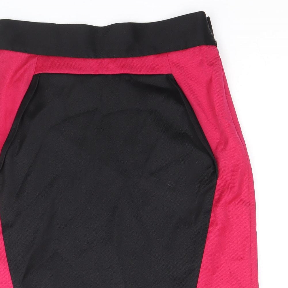 Sub-Couture Womens Multicoloured Polyester Straight & Pencil Skirt Size 12 Zip