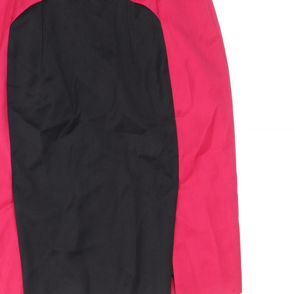 Sub-Couture Womens Multicoloured Polyester Straight & Pencil Skirt Size 12 Zip