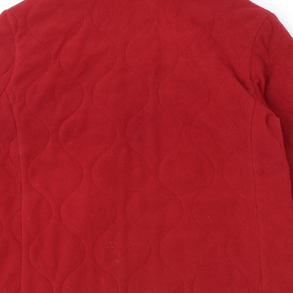 Maine Womens Red Jacket Size 12 Zip