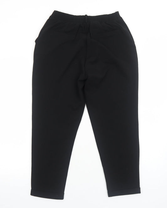 Terranova Womens Black Polyester Trousers Size S Regular Zip