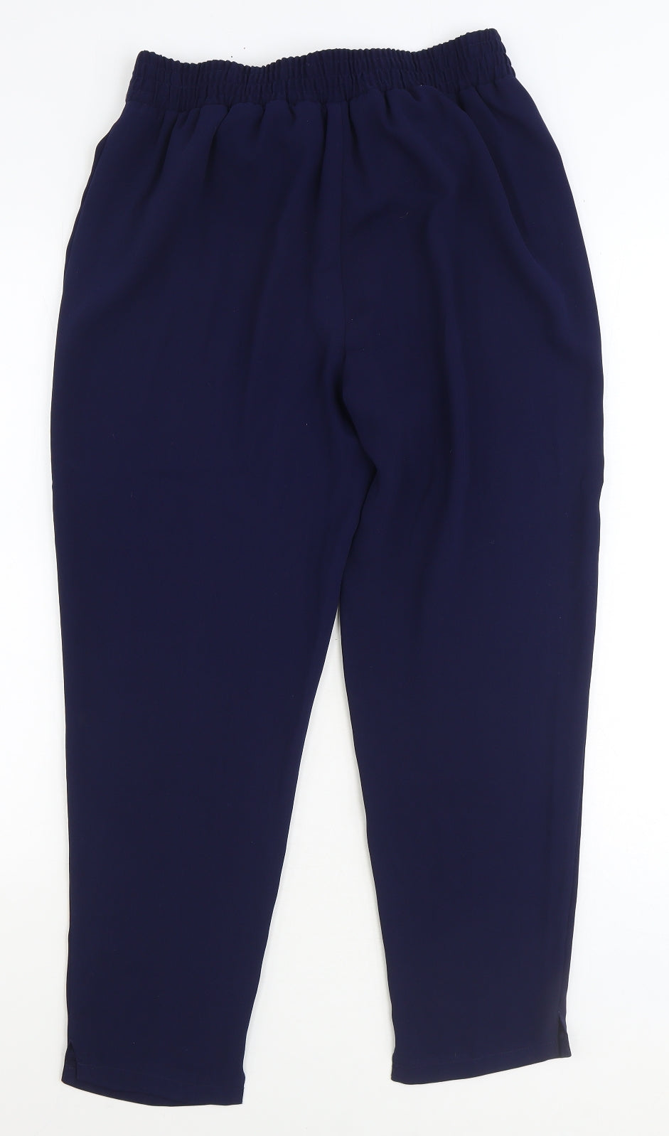 Dorothy Perkins Womens Blue Polyester Trousers Size 10 Regular Tie