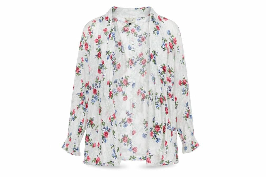 River Island Womens Multicoloured V-Neck Floral Viscose Cardigan Jumper Size 8