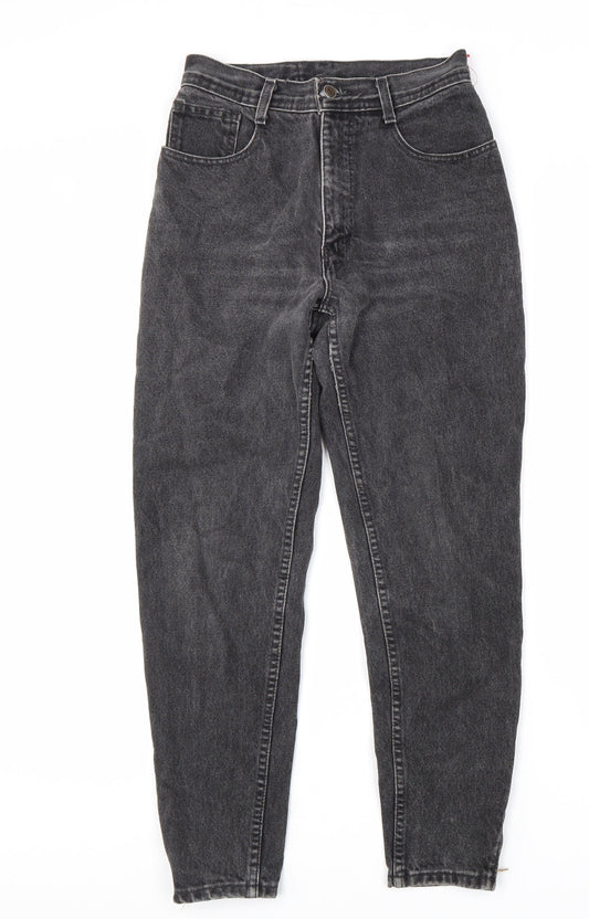 Santana Womens Grey Cotton Tapered Jeans Size 28 L28 in Regular Zip