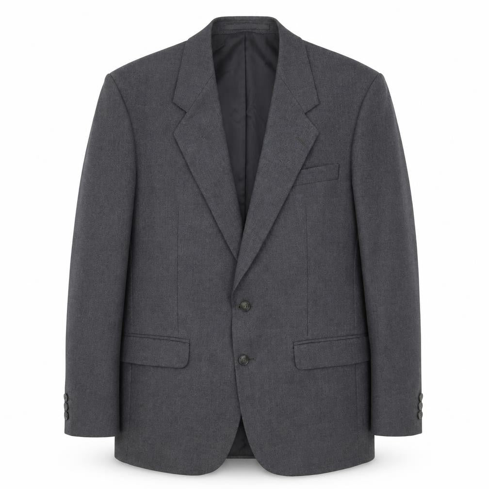 The Label Mens Grey Polyester Jacket Suit Jacket Size 40 Regular