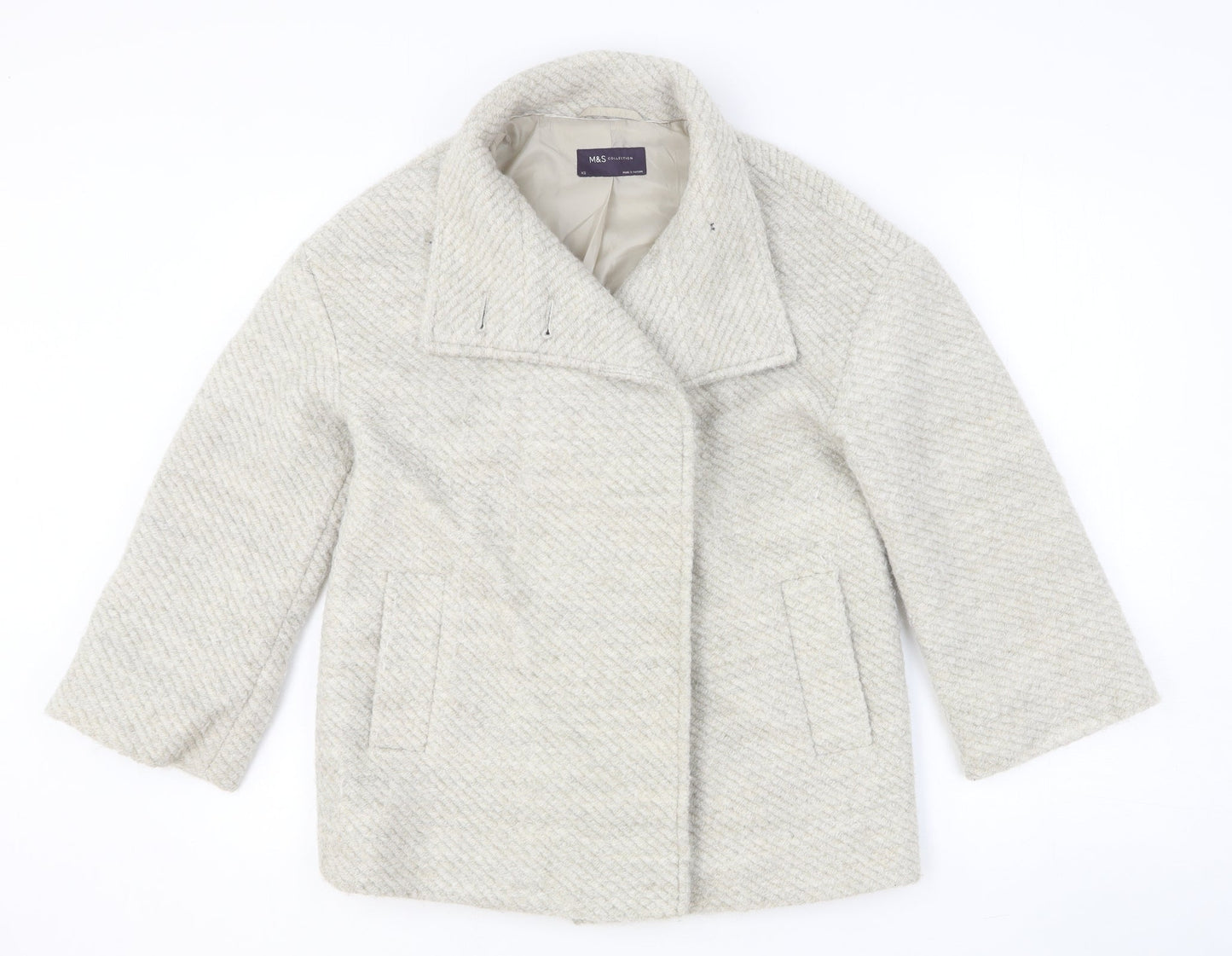Marks and Spencer Womens Beige Jacket Size XS Button