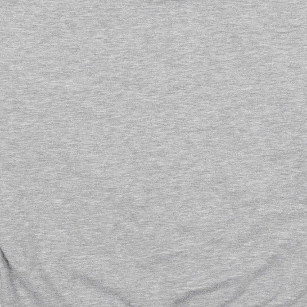 Disney Womens Grey Polyester Pullover Sweatshirt Size 4 Pullover - Christmas Winnie the Pooh