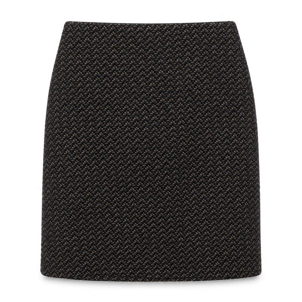 Marks and Spencer Womens Black Geometric Polyester Skort Skirt Size 6 Zip