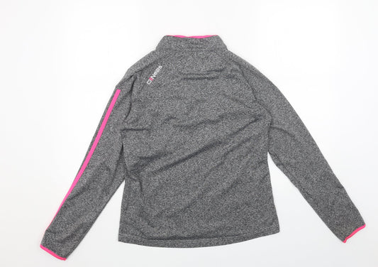 O'Neills Womens Grey Polyester Pullover Sweatshirt Size 12 Zip