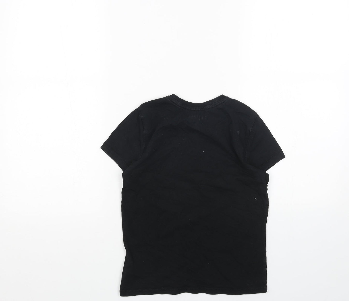 Fortnite Boys Black Cotton Basic T-Shirt Size XS Round Neck Pullover