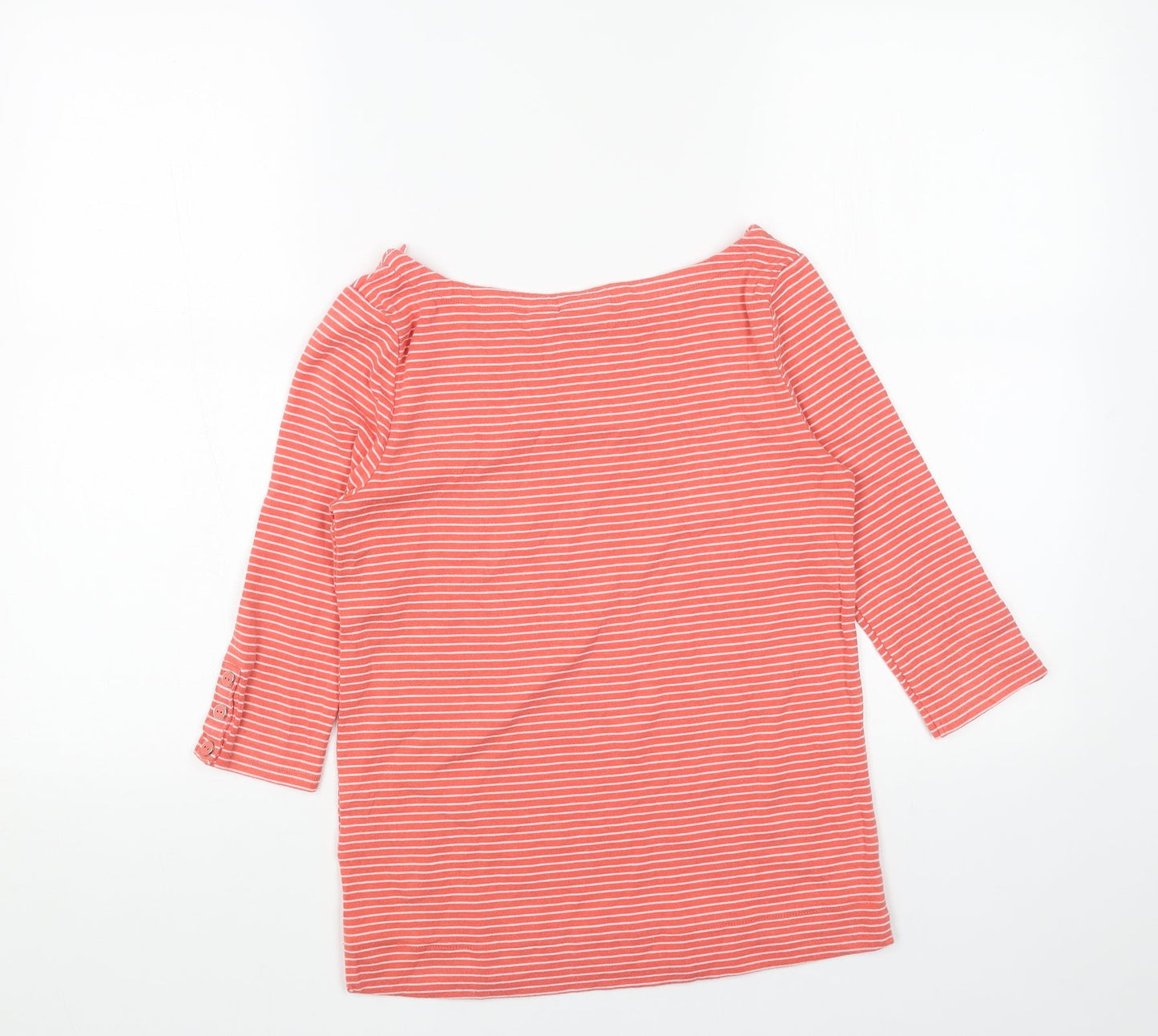 Tabitha Womens Red Striped Viscose Basic Blouse Size XS Boat Neck
