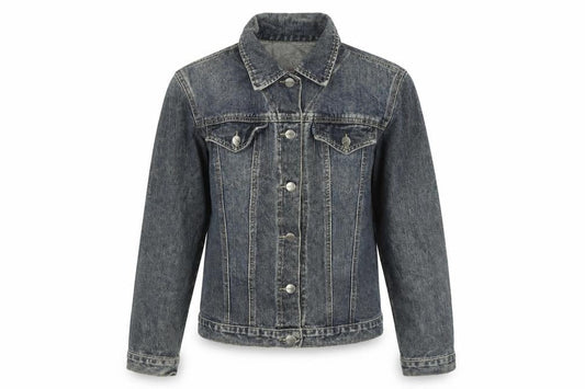 Helen Womens Blue Jacket Size 4 Button