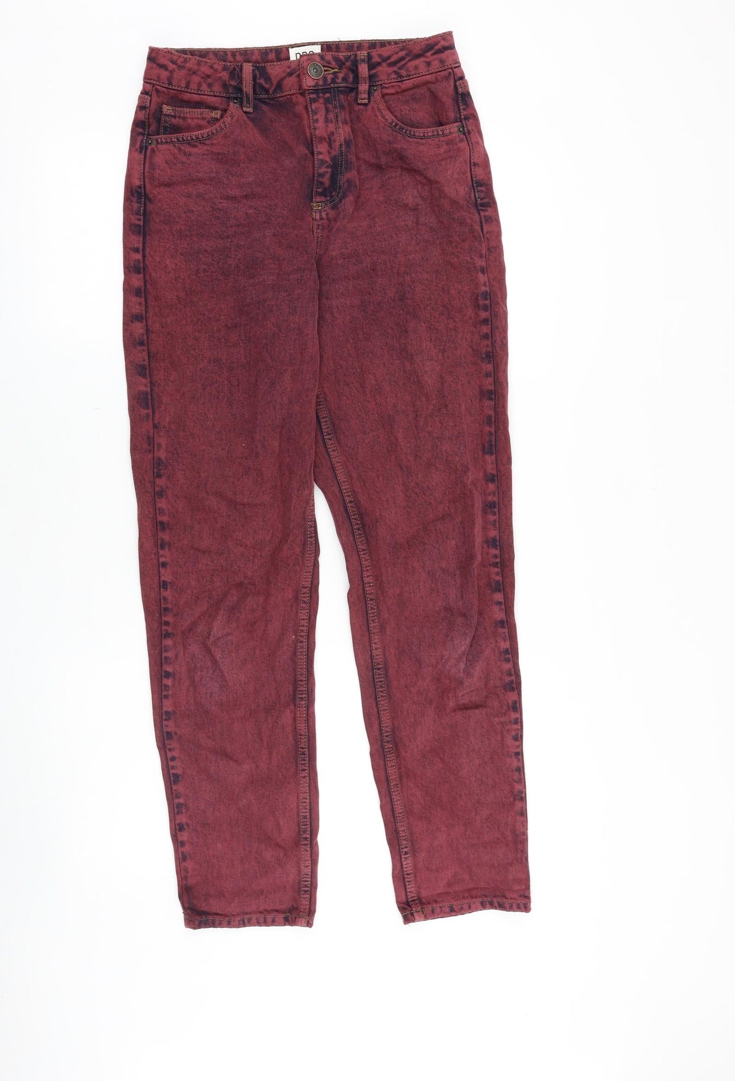 BDG Womens Red Cotton Skinny Jeans Size 27 in Regular Zip