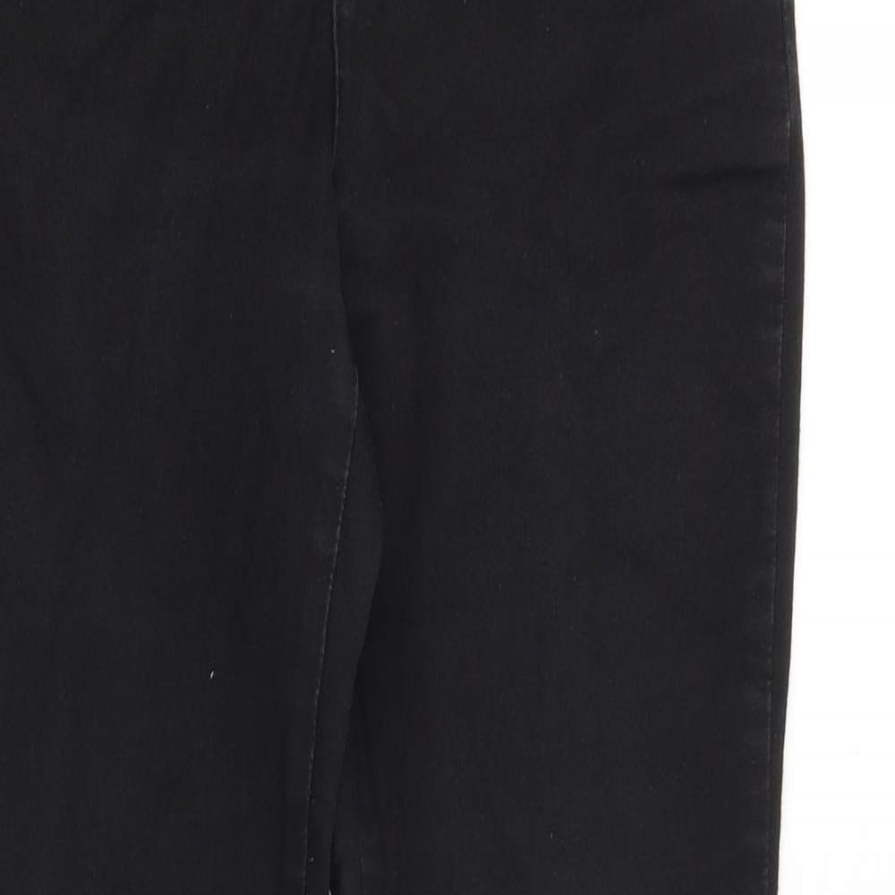 Blue 73 Womens Black Cotton Skinny Jeans Size 10 Slim Zip