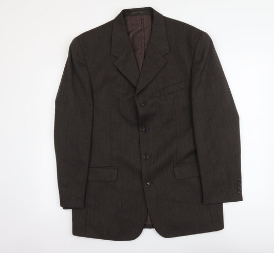 Ciro Citterio Mens Brown Wool Jacket Suit Jacket Size L Regular