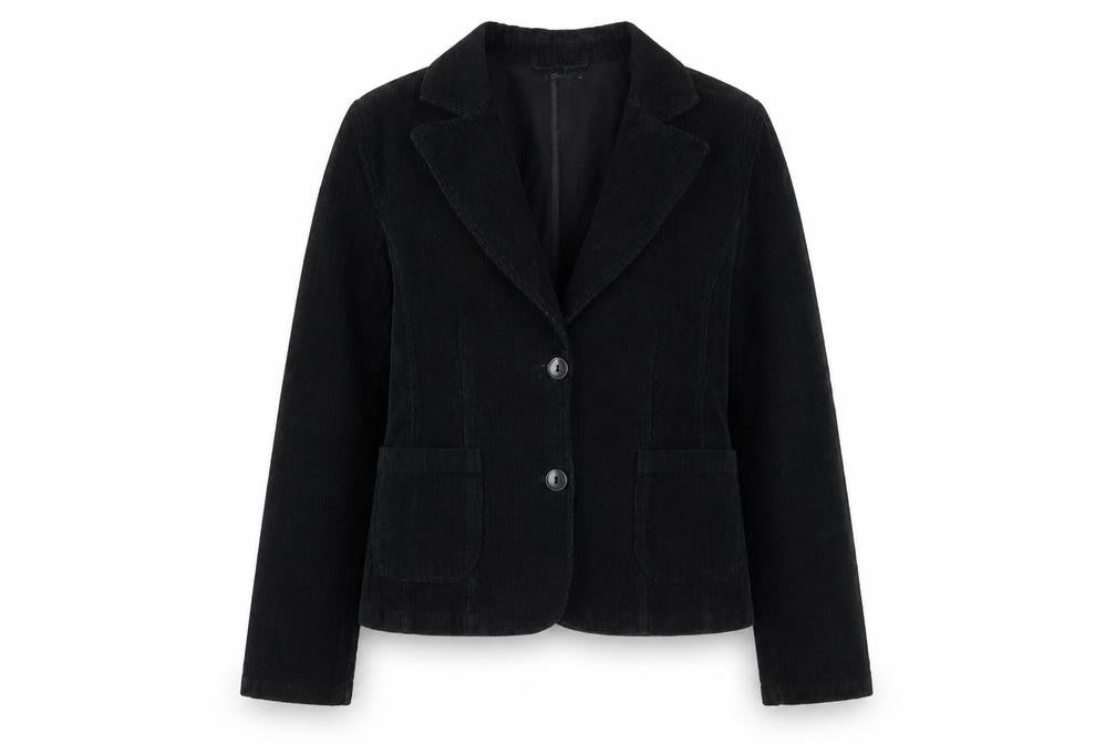 b.young Womens Black Jacket Blazer Size M Button
