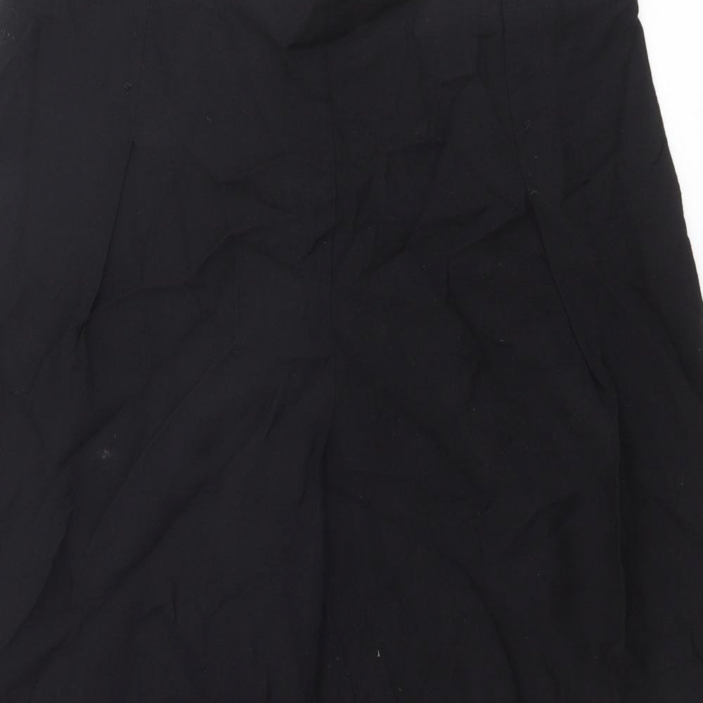 Et Vous Womens Black Viscose Trousers Size 14 Regular Zip