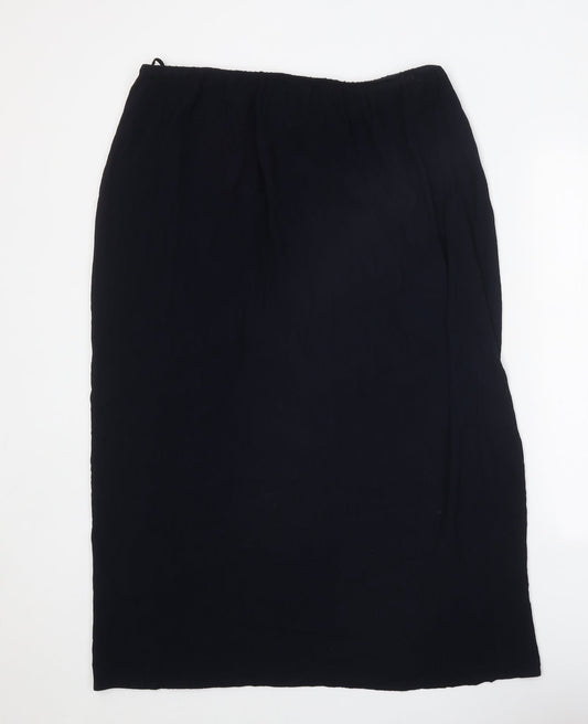 TIGI Womens Blue Viscose Straight & Pencil Skirt Size 33 in