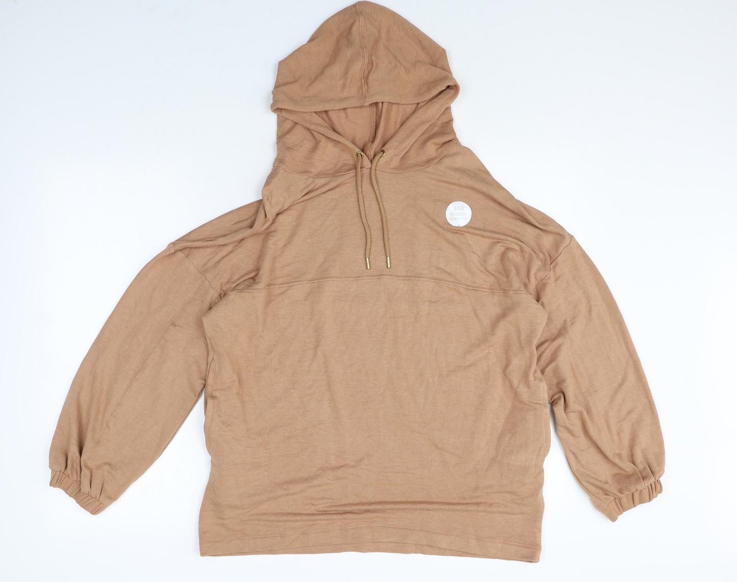Body Womens Brown Elastane Pullover Hoodie Size 12 Pullover - 360 Degree Stretch