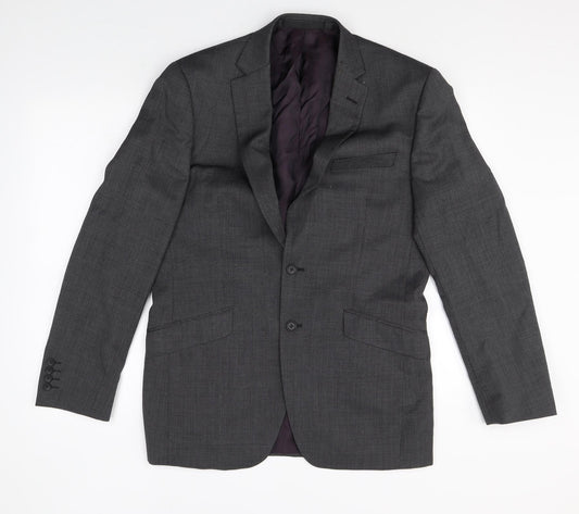 Marks and Spencer Mens Grey Wool Jacket Suit Jacket Size 40 Regular