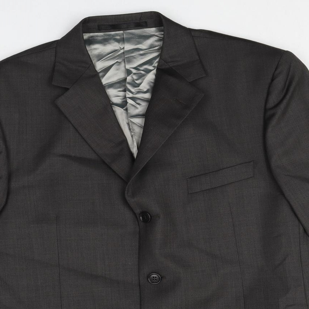 Marks and Spencer Mens Grey Wool Jacket Suit Jacket Size 42 Regular