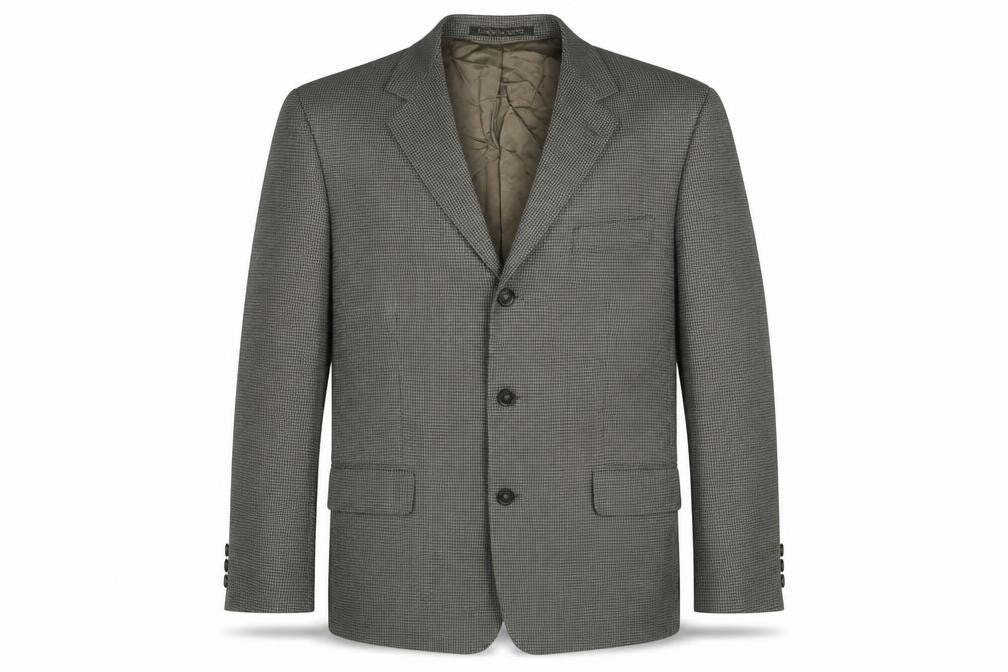 Marks and Spencer Mens Grey Cotton Jacket Suit Jacket Size 42 Regular